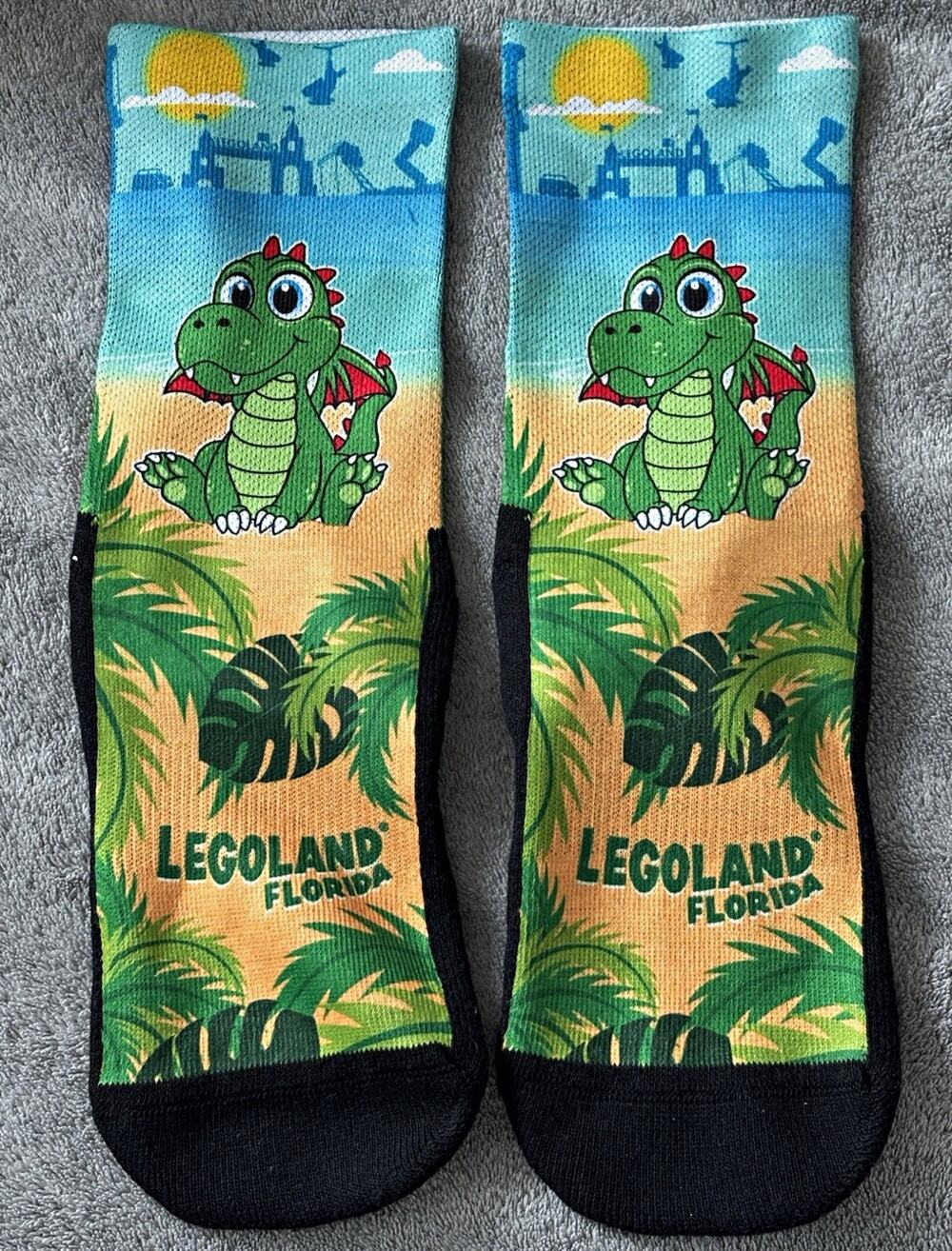 LEGOLAND Florida Dragon Graphic Print Crew Socks, 1 Pair, Size L